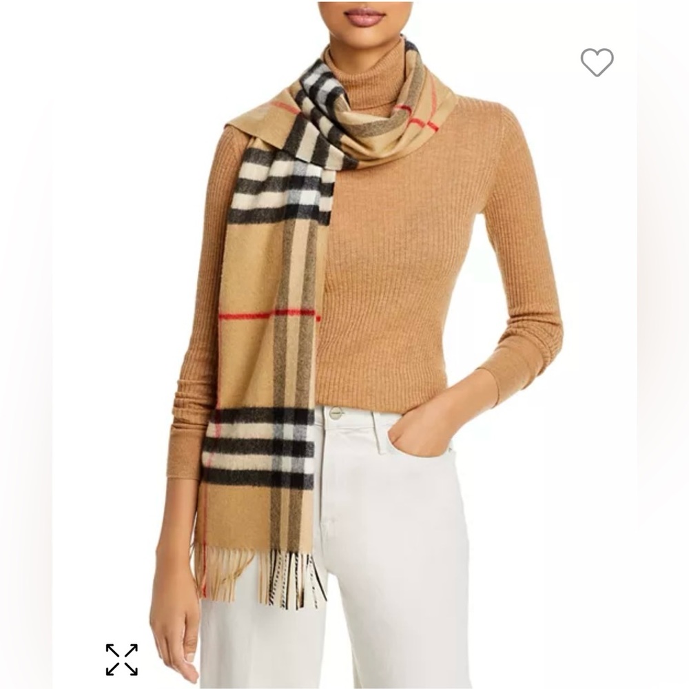 Burberry Classic Check Cashmere Scarf